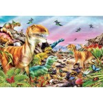 Clementoni παιδικό παζλ super color land of dinosaurs 104 τμχ 1210-25768 8005125257683