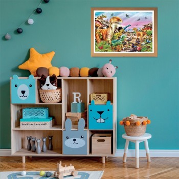 Clementoni παιδικό παζλ super color land of dinosaurs 104 τμχ 1210-25768 8005125257683