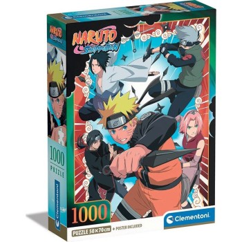 Clementoni παζλ high quality collection naruto shippuden 1000 τμχ - compact box 1260-39831 8005125398317