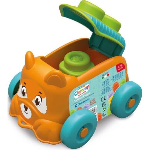 As company Soft Clemmy Clemmy Sensory Doggy Bucket With 4 Soft Premium Bricks for 6-36 Months 1033-17904 8005125179046
