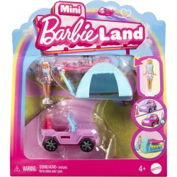 Mattel Barbie  Barbieland Κούκλα Και Όχημα - Jeep And Tent HYF38 / HYF43 194735245246