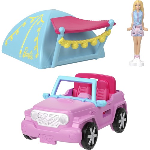Mattel Barbie  Barbieland Κούκλα Και Όχημα - Jeep And Tent HYF38 / HYF43 194735245246