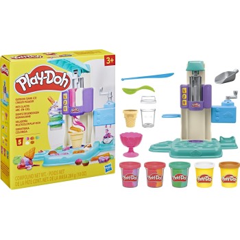 Hasbro Play-doh Rainbow Swirl Ice Cream Playset G0028 5010996247544