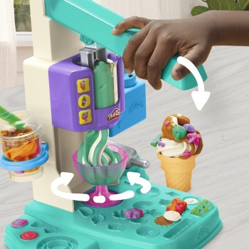Hasbro Play-doh Rainbow Swirl Ice Cream Playset G0028 5010996247544