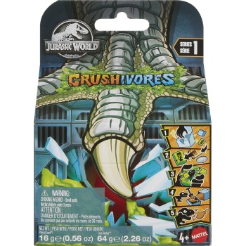 Mattel Jurassic World  Crushivores Dilophosaurus Σειρά 1 Με Δεινόσαυρο Έκπληξη  HVB29 / HVB32 194735201617