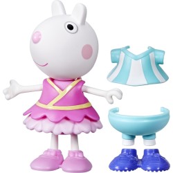 Hasbro Peppa Pig Suzy Sheep-up Figure With 6 Easy-on Fashion Accessories, 6-inch Doll, Preschool Toys for Girls and Boys 3 and U
