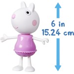 Hasbro Peppa Pig Suzy Sheep-up Figure With 6 Easy-on Fashion Accessories, 6-inch Doll, Preschool Toys for Girls and Boys 3 and U
