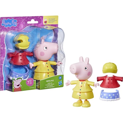 Hasbro Peppa Pig Dress-Up Figure With 6 Easy-On Fashion Accessories, 6-Inch Doll, Preschool Toys For Girls And Boys 3 And Up F88