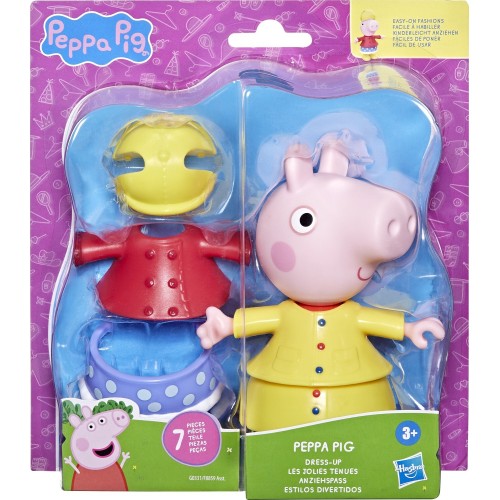 Hasbro Peppa Pig Dress-Up Figure With 6 Easy-On Fashion Accessories, 6-Inch Doll, Preschool Toys For Girls And Boys 3 And Up F88