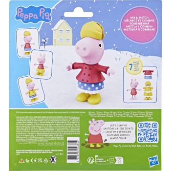 Hasbro Peppa Pig Dress-Up Figure With 6 Easy-On Fashion Accessories, 6-Inch Doll, Preschool Toys For Girls And Boys 3 And Up F88