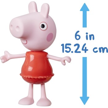 Hasbro Peppa Pig Dress-Up Figure With 6 Easy-On Fashion Accessories, 6-Inch Doll, Preschool Toys For Girls And Boys 3 And Up F88