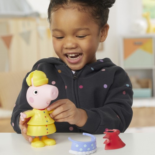 Hasbro Peppa Pig Dress-Up Figure With 6 Easy-On Fashion Accessories, 6-Inch Doll, Preschool Toys For Girls And Boys 3 And Up F88