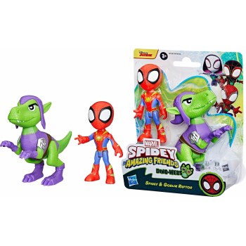 Hasbro Spiderman Marvel Spidey And His Amazing Friends Dino-Webs, Spidey And Goblin Raptor Action Figures Set F9478 / G0120 5010