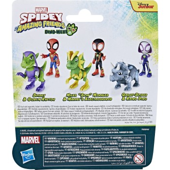 Hasbro Spiderman Marvel Spidey And His Amazing Friends Dino-Webs, Spidey And Goblin Raptor Action Figures Set F9478 / G0120 5010