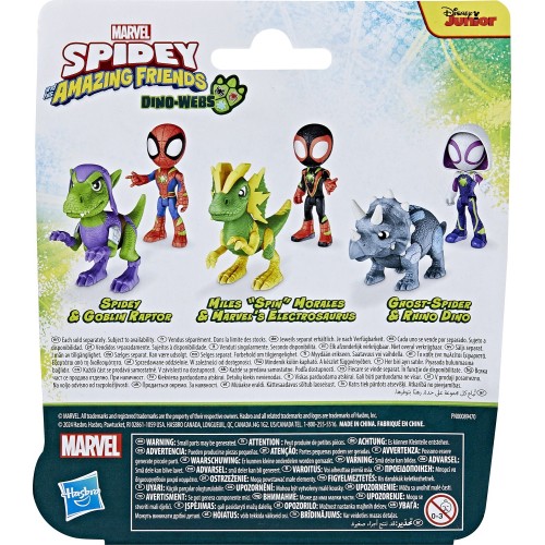 Hasbro Spiderman Marvel Spidey And His Amazing Friends Dino-Webs, Miles Spin Morales And S Electrosaurus F9478 / G0121 501099622