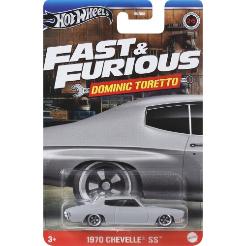 Mattel Hot Wheels Fast and Furious Dominic Toretto 1970 Chevelle SS HNR88 / HRW47 194735187171