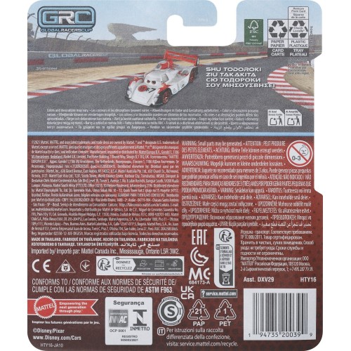 Mattel Disney Cars Disney And Pixar Cars World Grand Prix Max Schnell DXV29 / HTY16 194735200399