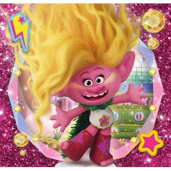 Clementoni Παιδικό Πάζλ Super Color 3X48 Trolls 1200-25292 8005125252923