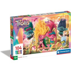 Clementoni Παιδικό Παζλ Super Color Trolls 3 104 Τμχ 1210-27268 8005125272686