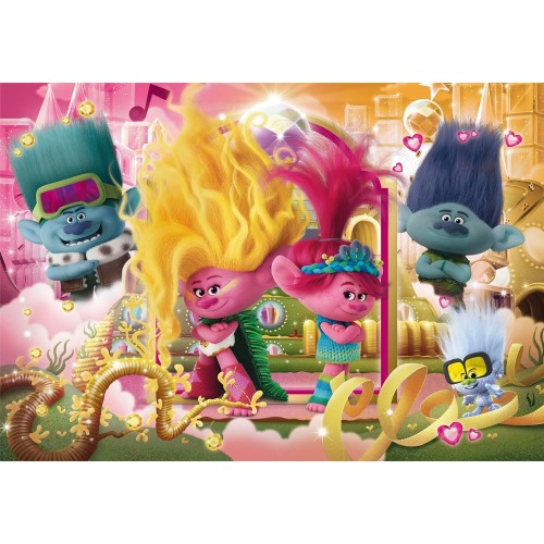 Clementoni Παιδικό Παζλ Super Color Trolls 3 104 Τμχ 1210-27268 8005125272686