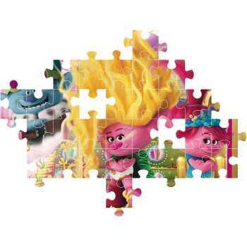 Clementoni Παιδικό Παζλ Super Color Trolls 3 104 Τμχ 1210-27268 8005125272686