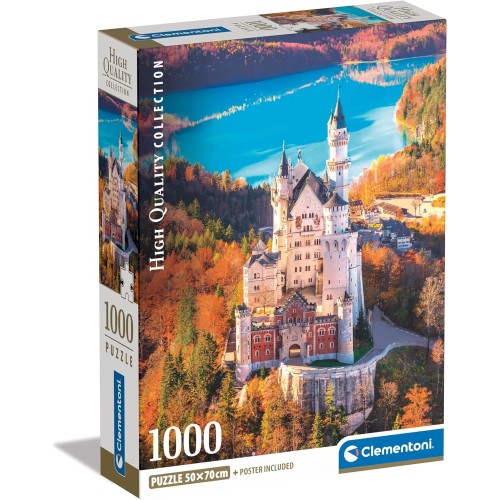 Clementoni Παζλ 1000 Τμχ Και Αφίσα Neuschwanstein 1220-39909 8005125399093