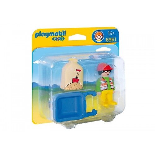 Playmobil Εργάτης Με Καροτσάκι 6961 4008789069610