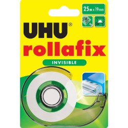 UHU Rollafix Αόρατη 25M Με Βάση 35196 4026700369700