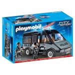 Playmobil Όχημα Μεταφοράς Κρατούμενων Με Φωτεινό Φάρο 6043 4008789060433