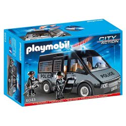Playmobil Όχημα Μεταφοράς Κρατούμενων Με Φωτεινό Φάρο 6043 4008789060433