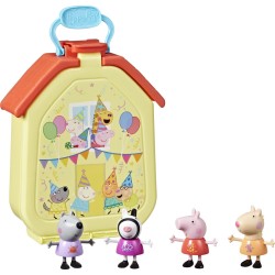Hasbro Peppa Pig Party Carry Case Θήκη Με 4 Φιγούρες F8888 5010996242099