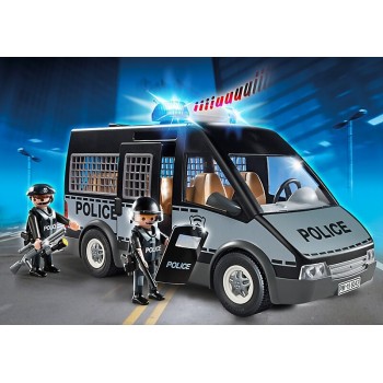 Playmobil Όχημα Μεταφοράς Κρατούμενων Με Φωτεινό Φάρο 6043 4008789060433