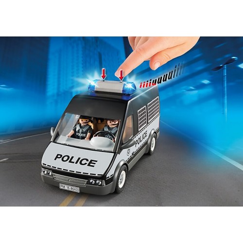 Playmobil Όχημα Μεταφοράς Κρατούμενων Με Φωτεινό Φάρο 6043 4008789060433