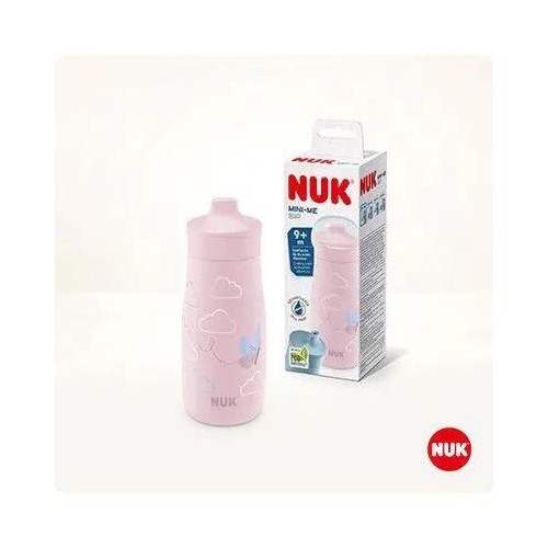 NUK Παγούρι Mini-Me Sip PP 300Ml 9M+Ροζ Με Πεταλούδα 10225323 4008600434634