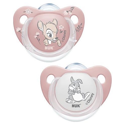NUK Πιπίλα Σιλικόνης Disney Bambi Trendline 0-6Μ 2 Τμχ 10175003 4008600418306
