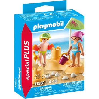 Playmobil Special Plus Kids With Sand Castle 71581 4008789715814