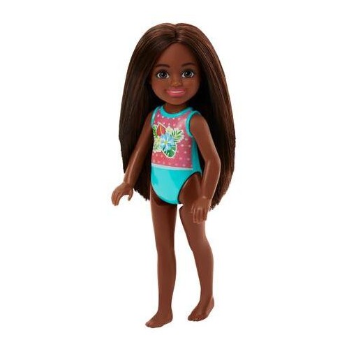 Mattel Barbie Chelsea Κούκλα Flower Swimsuit Brunette GLN73 / HTK27 194735192236