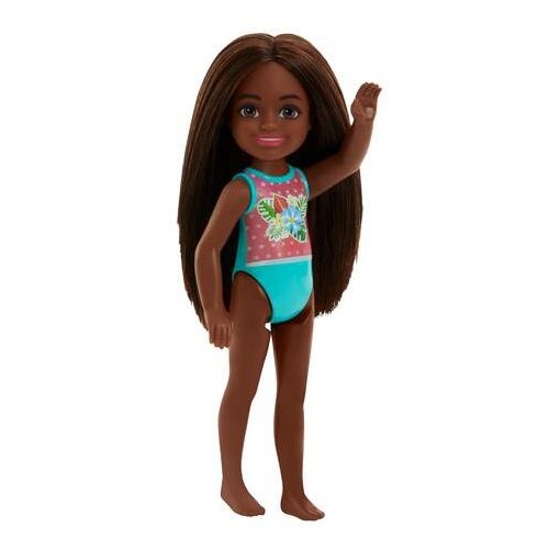 Mattel Barbie Chelsea Κούκλα Flower Swimsuit Brunette GLN73 / HTK27 194735192236
