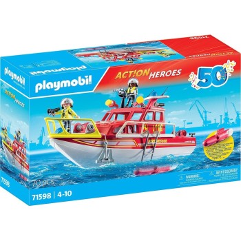 Playmobil Fire Rescue Boat 71598 4008789715982