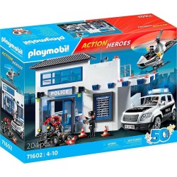 Playmobil Αστυνομικό Τμήμα Με Περιπολικό Και Ελικόπτερο 71602 4008789716026