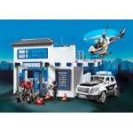 Playmobil Αστυνομικό Τμήμα Με Περιπολικό Και Ελικόπτερο 71602 4008789716026