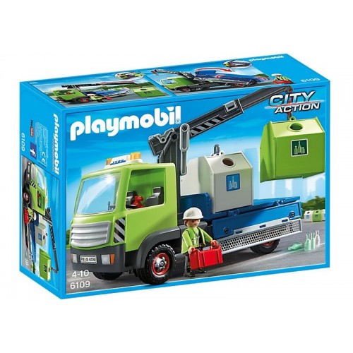 Playmobil Γερανός Περισυλλογής Κάδων Ανακύκλωσης 6109 4008789061096