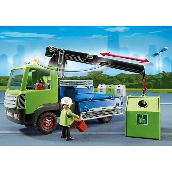 Playmobil Γερανός Περισυλλογής Κάδων Ανακύκλωσης 6109 4008789061096