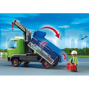 Playmobil Γερανός Περισυλλογής Κάδων Ανακύκλωσης 6109 4008789061096