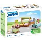 Playmobil Junior: Πάγκος Βιολογικών Προϊόντων Και Κλαρκ 71691 4008789716910