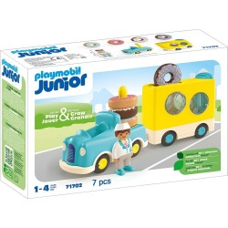 Playmobil Junior: Crazy Donut Truck With Stacking And Sorting Feature 71702 4008789717023