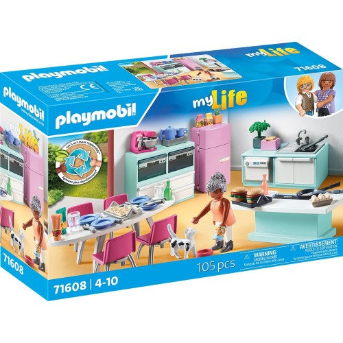 Playmobil Kitchen With Dining Place 71608 4008789716088