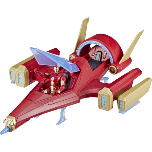 Hasbro Marvel Avengers Epic Hero Series Iron Man Repulsor Blast Battle Jet 4" Iron-Man 2-Pack & Gear F9329 5010996230867