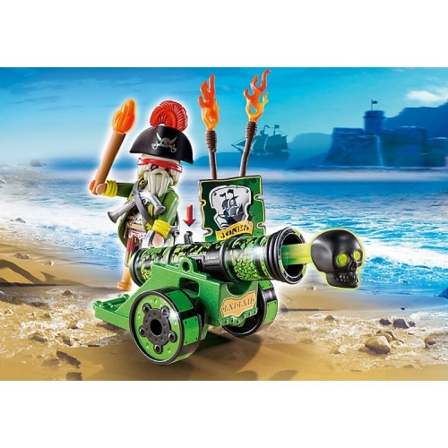 Playmobil Πράσινο Κανόνι Με Καπετάνιο Πειρατή 6162 4008789061621