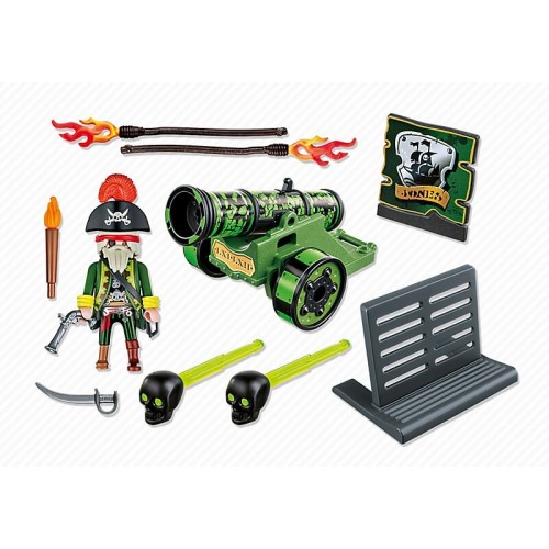 Playmobil Πράσινο Κανόνι Με Καπετάνιο Πειρατή 6162 4008789061621
